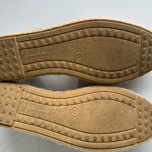 Verbenas Carmen Serraje Piedra Suede Espadrille Flat Shoes Size 41/ US 10.5/11 - Picture 12 of 16
